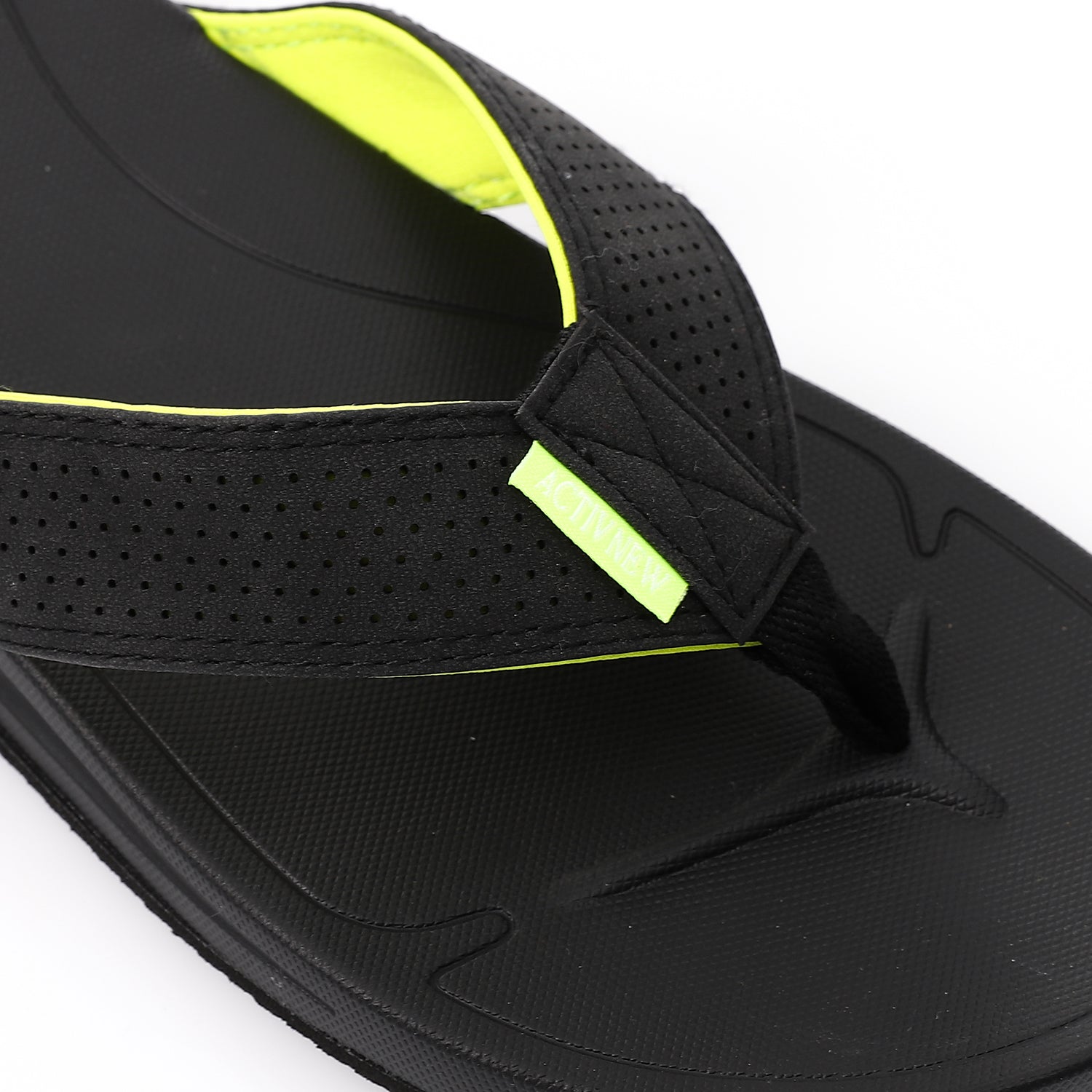 ACTIVNEW FLIP FLOP - BLK & LIME