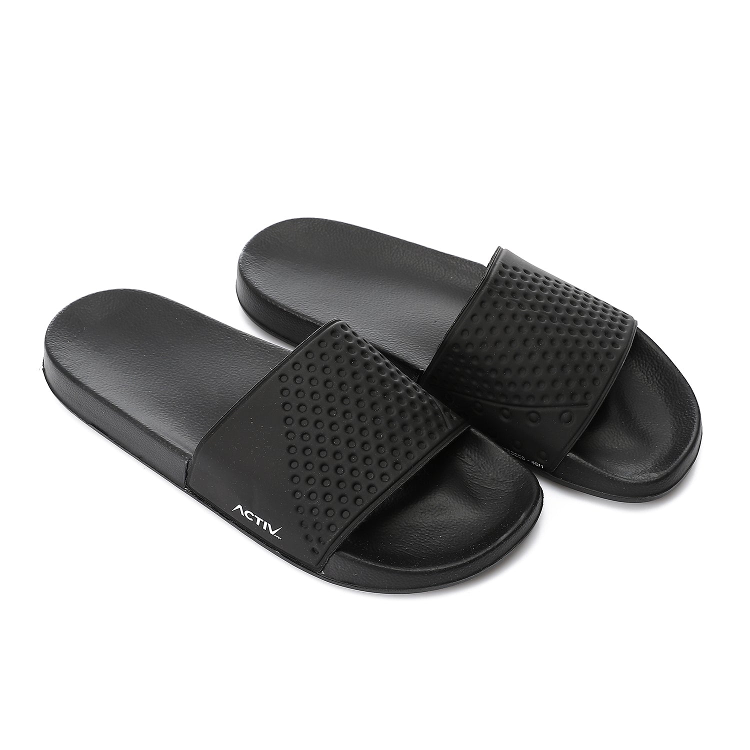 ACTIV MEN'S SLIPPERS - BLACK