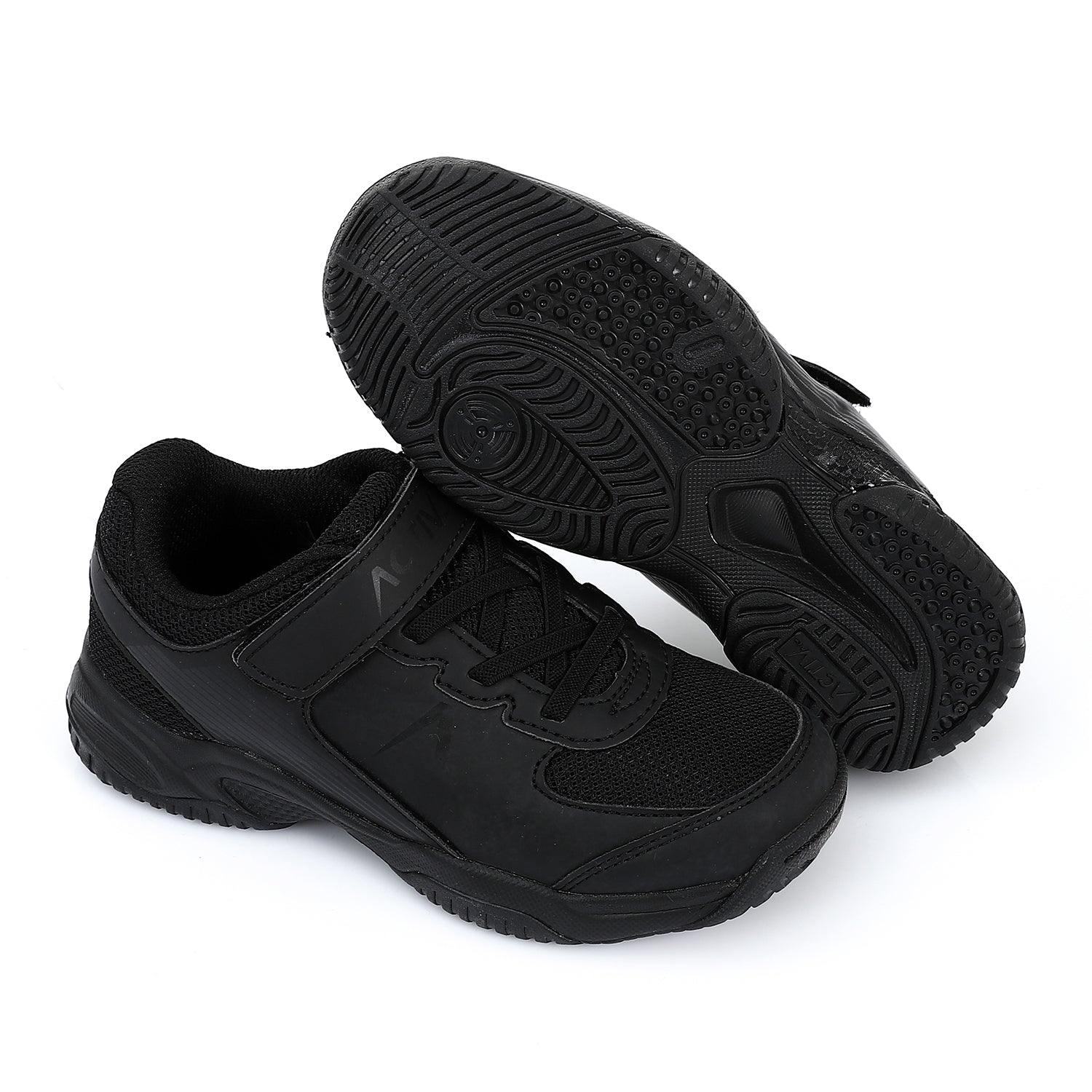 ACTIVNEW FASHION VELCRO SHOES - BLACK 