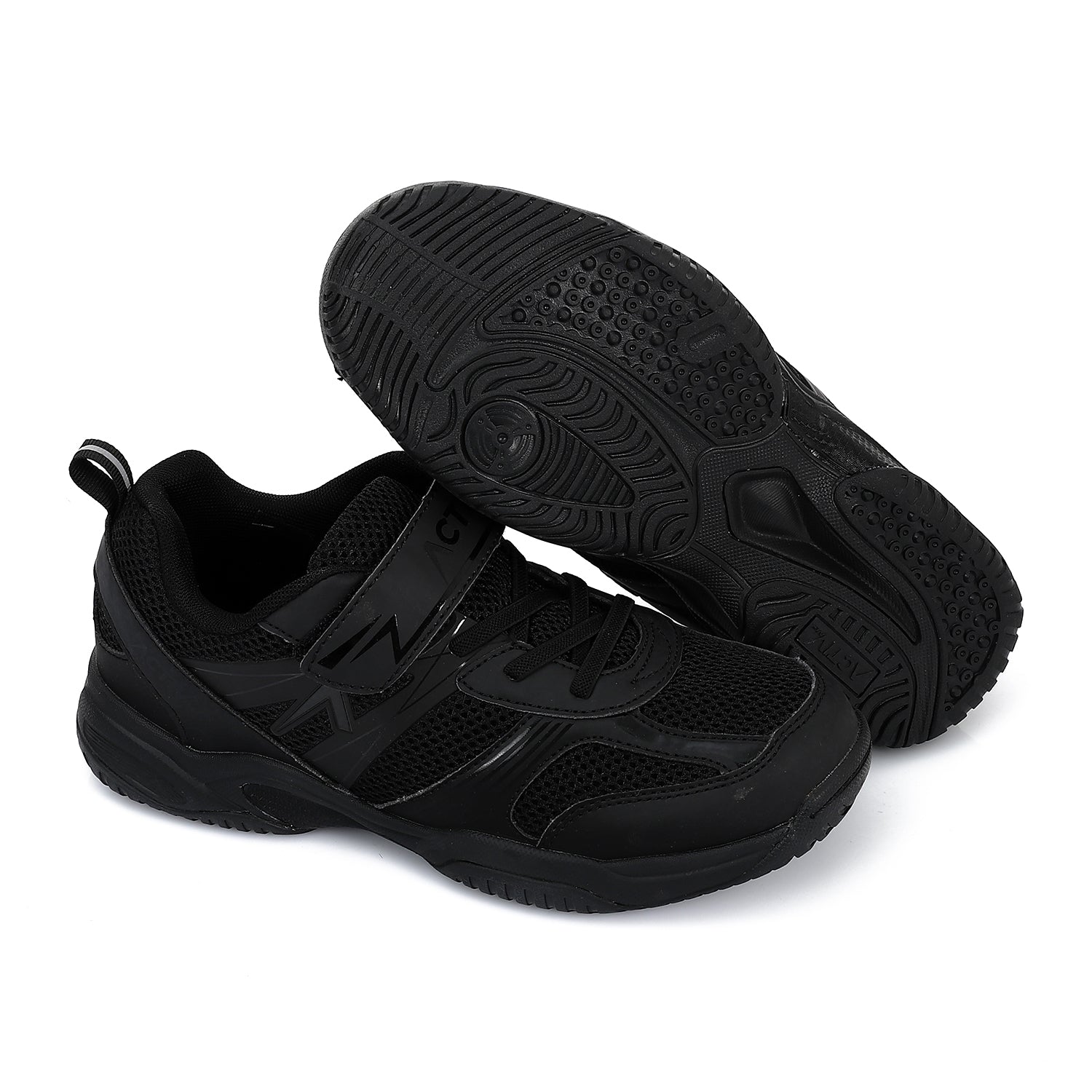 ACTIVNEW FASHION VELCRO SHOES - BLACK