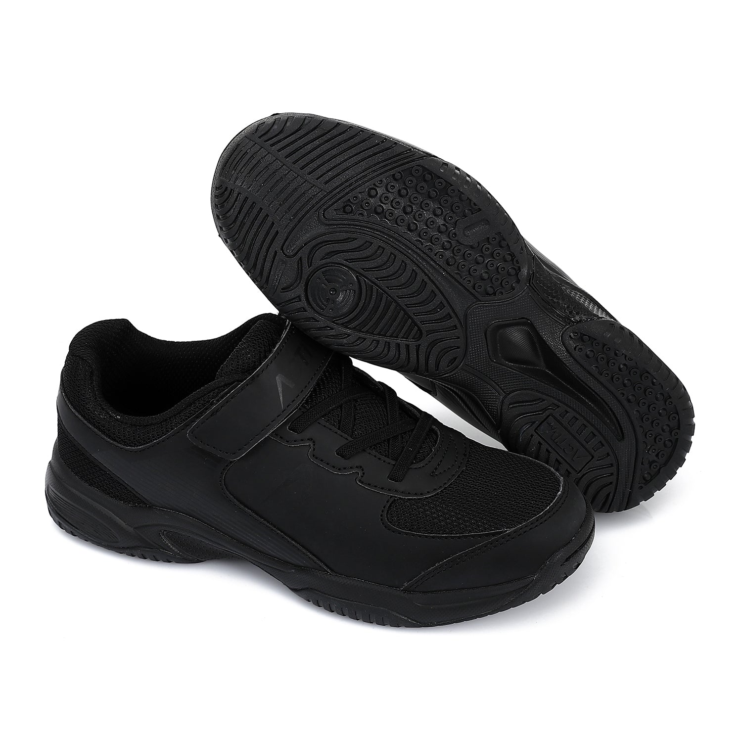 ACTIVNEW FASHION VELCRO SHOES - BLACK