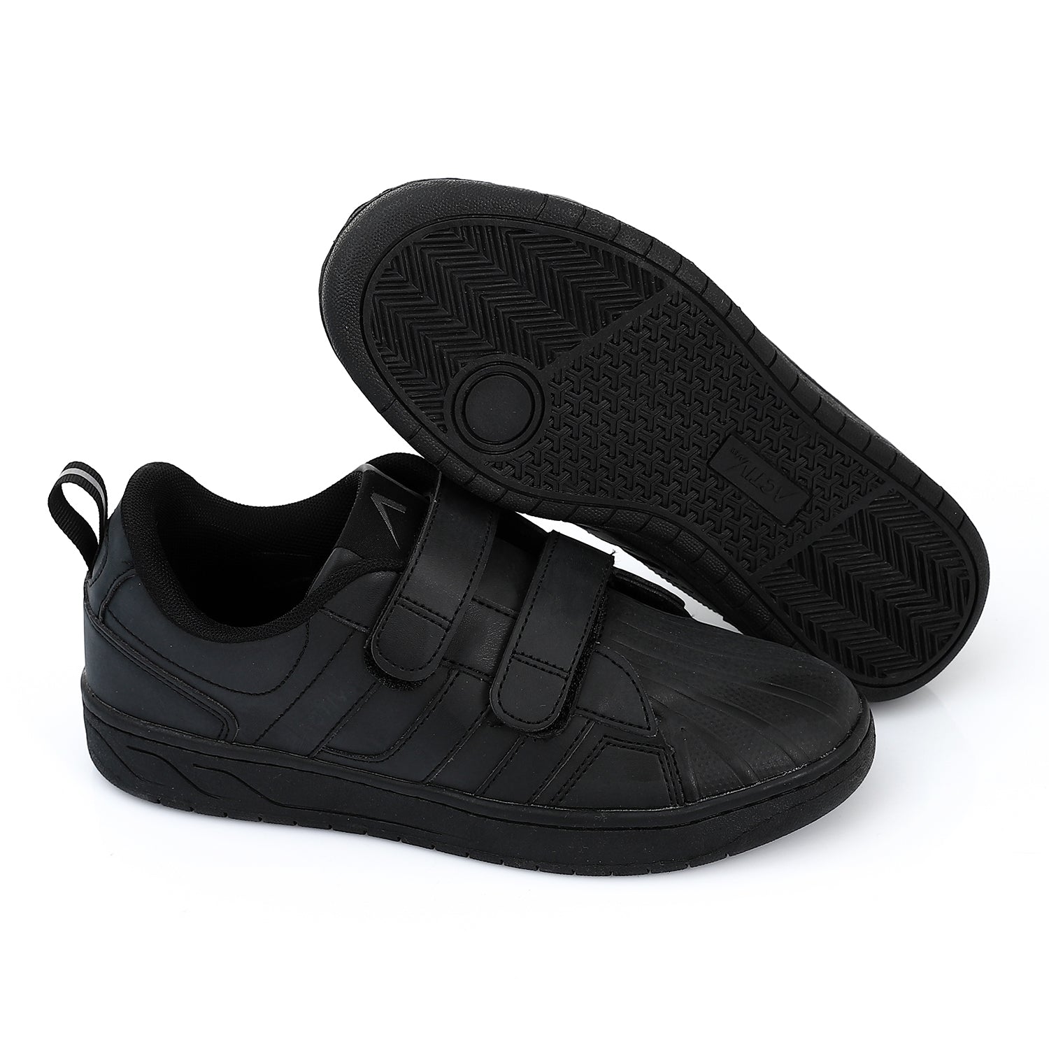 ACTIVNEW FASHION VELCRO SHOES - BLACK