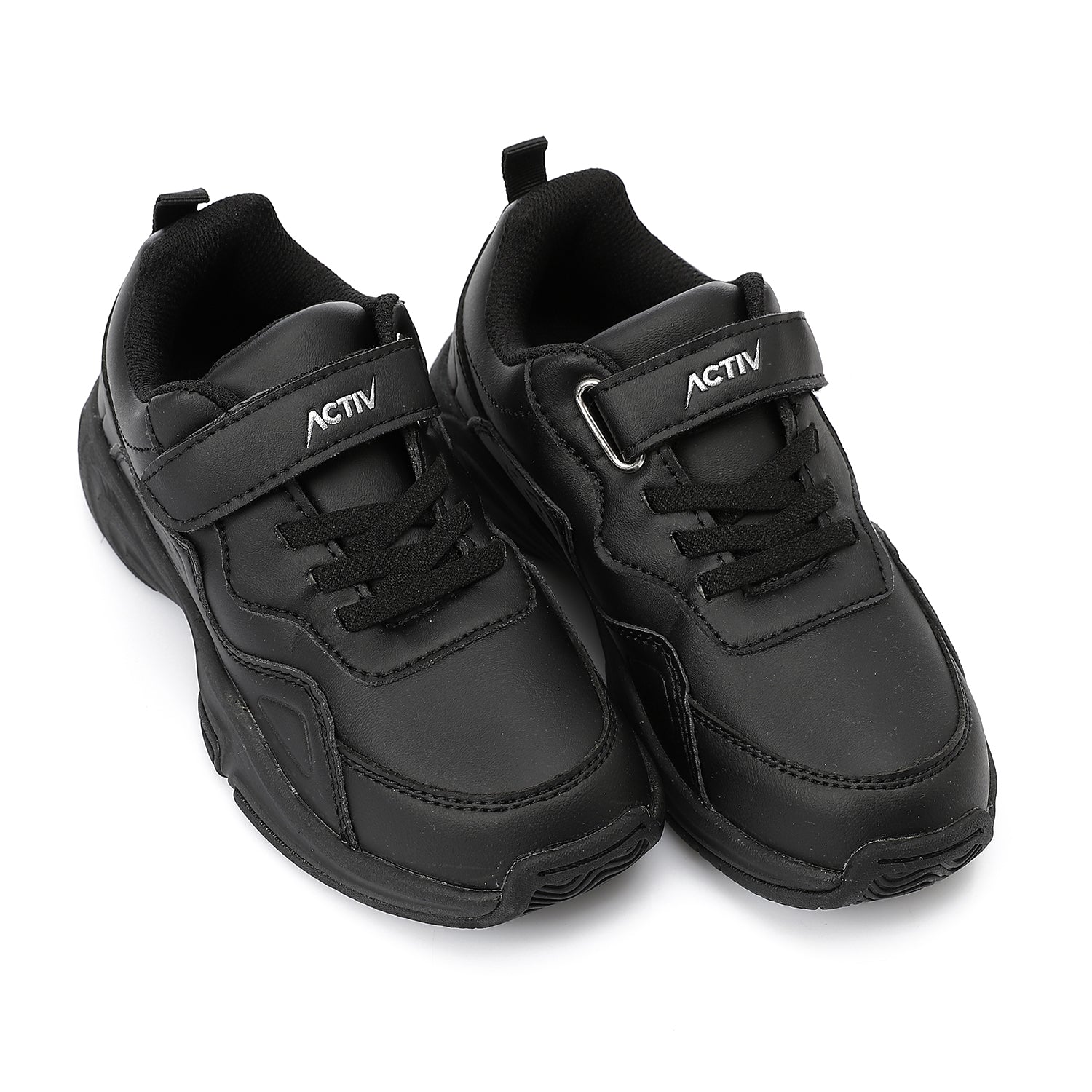 ACTIVNEW FASHION VELCRO SHOES - BLACK
