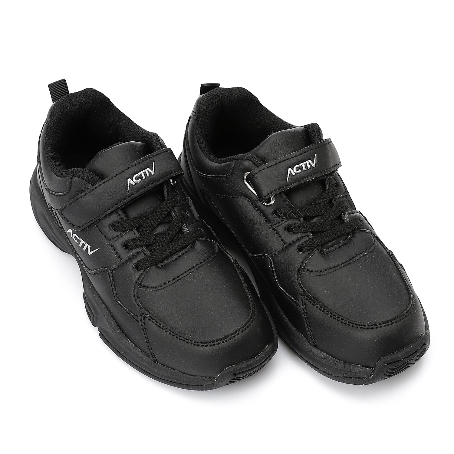 ACTIVNEW FASHION VELCRO SHOES - BLACK