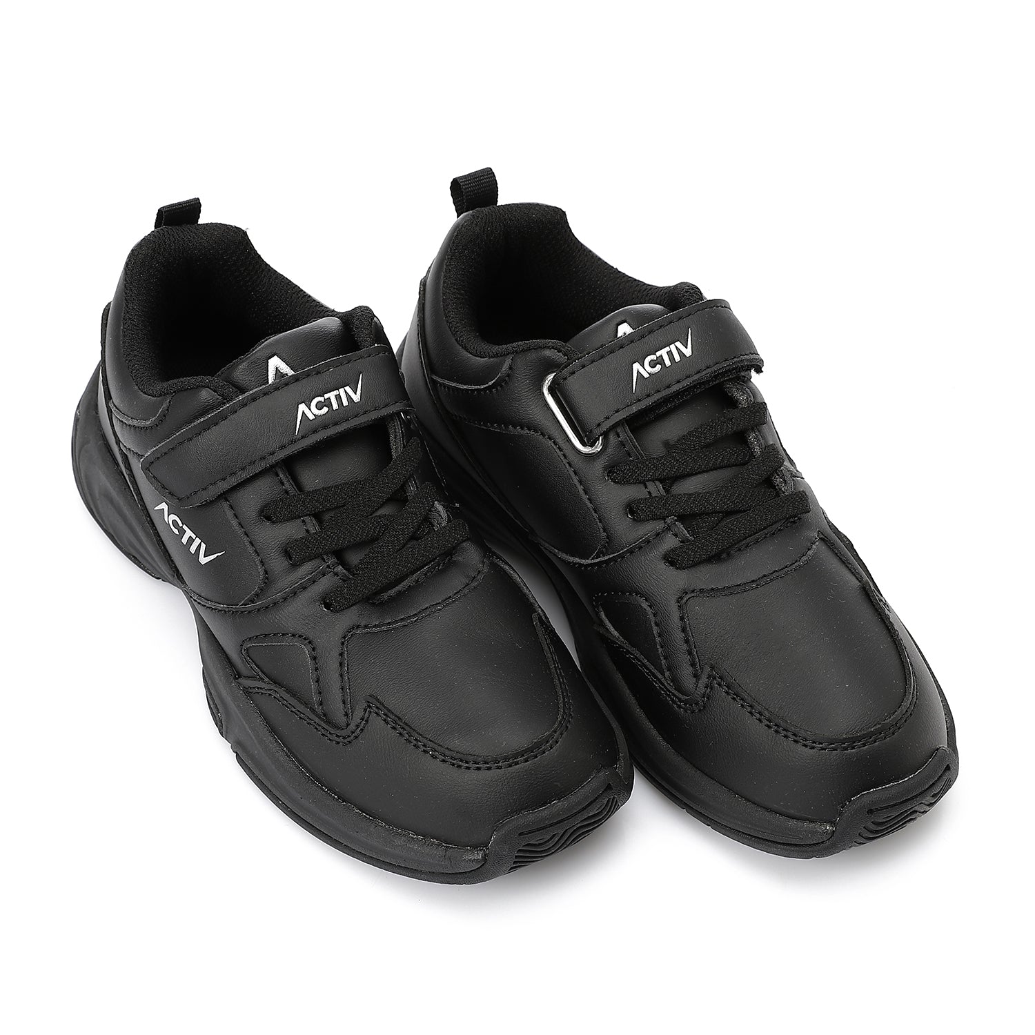 ACTIVNEW FASHION VELCRO SHOES - BLACK