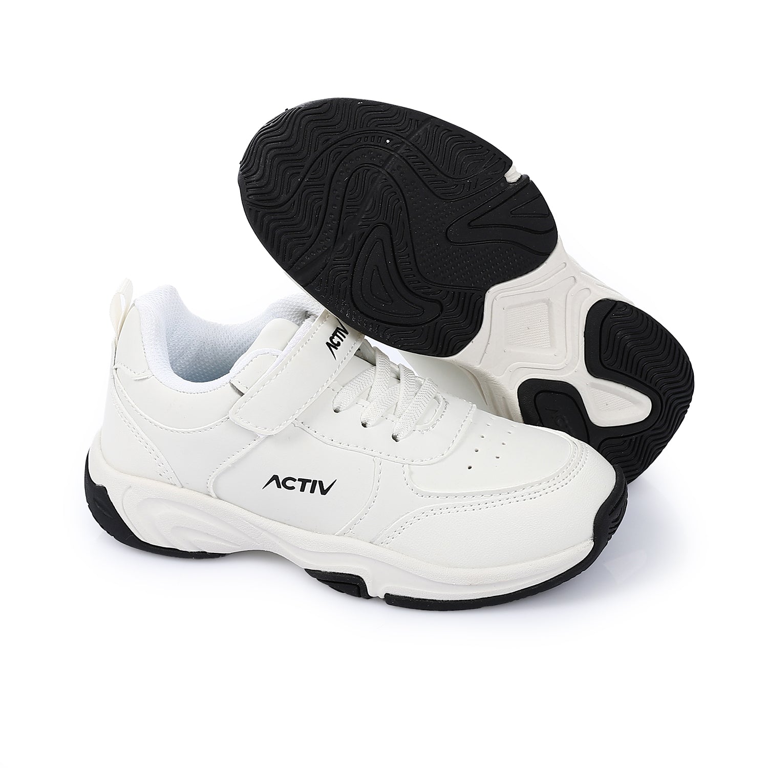 ACTIVNEW FASHION VELCRO SHOES - WHITE 