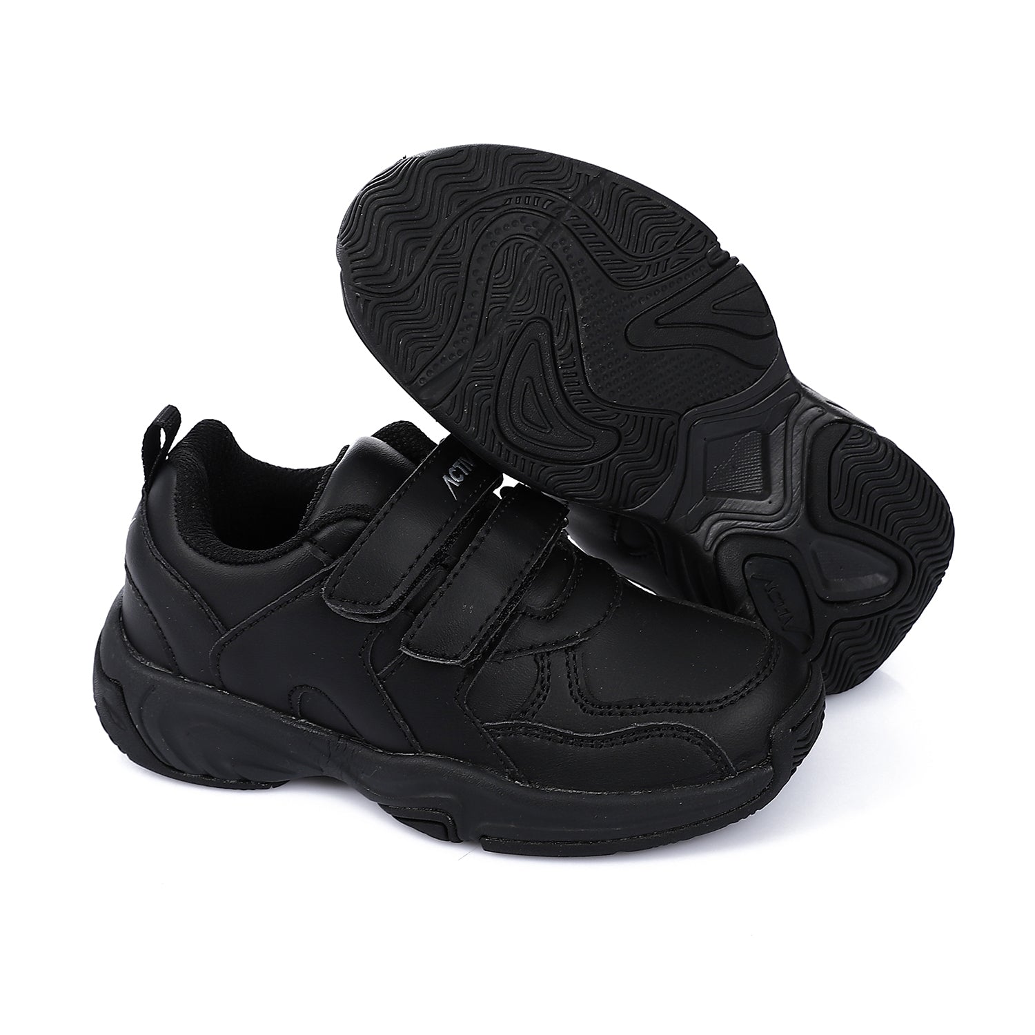 ACTIVNEW FASHION VELCRO SHOES - BLACK 