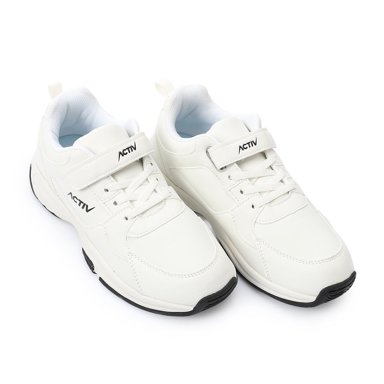 ACTIV FASHION VELCRO SHOES - WHITE
