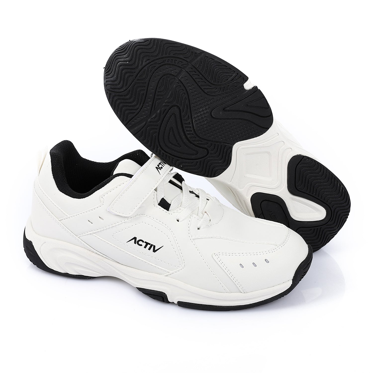 ACTIVNEW FASHION VELCRO SHOES - WHITE 