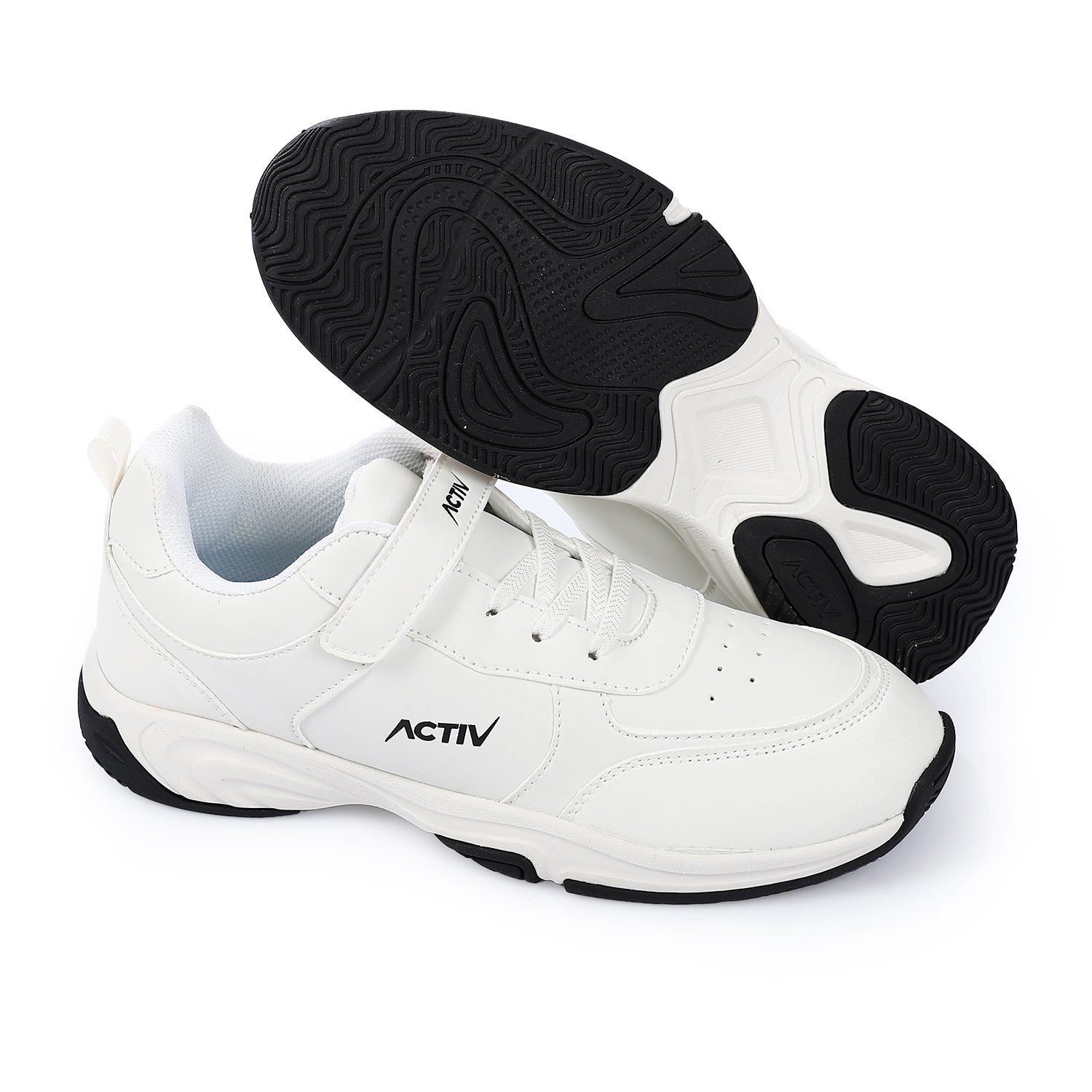 ACTIVNEW FASHION VELCRO SHOES - WHITE 