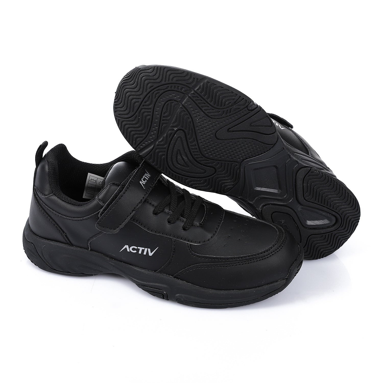 ACTIVNEW FASHION VELCRO SHOES - BLACK 