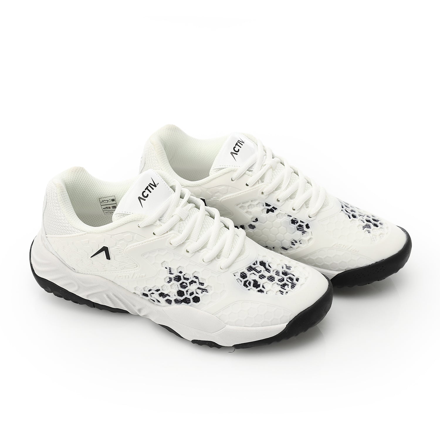 ACTIV MEN'S SHOES - WHT & BLK