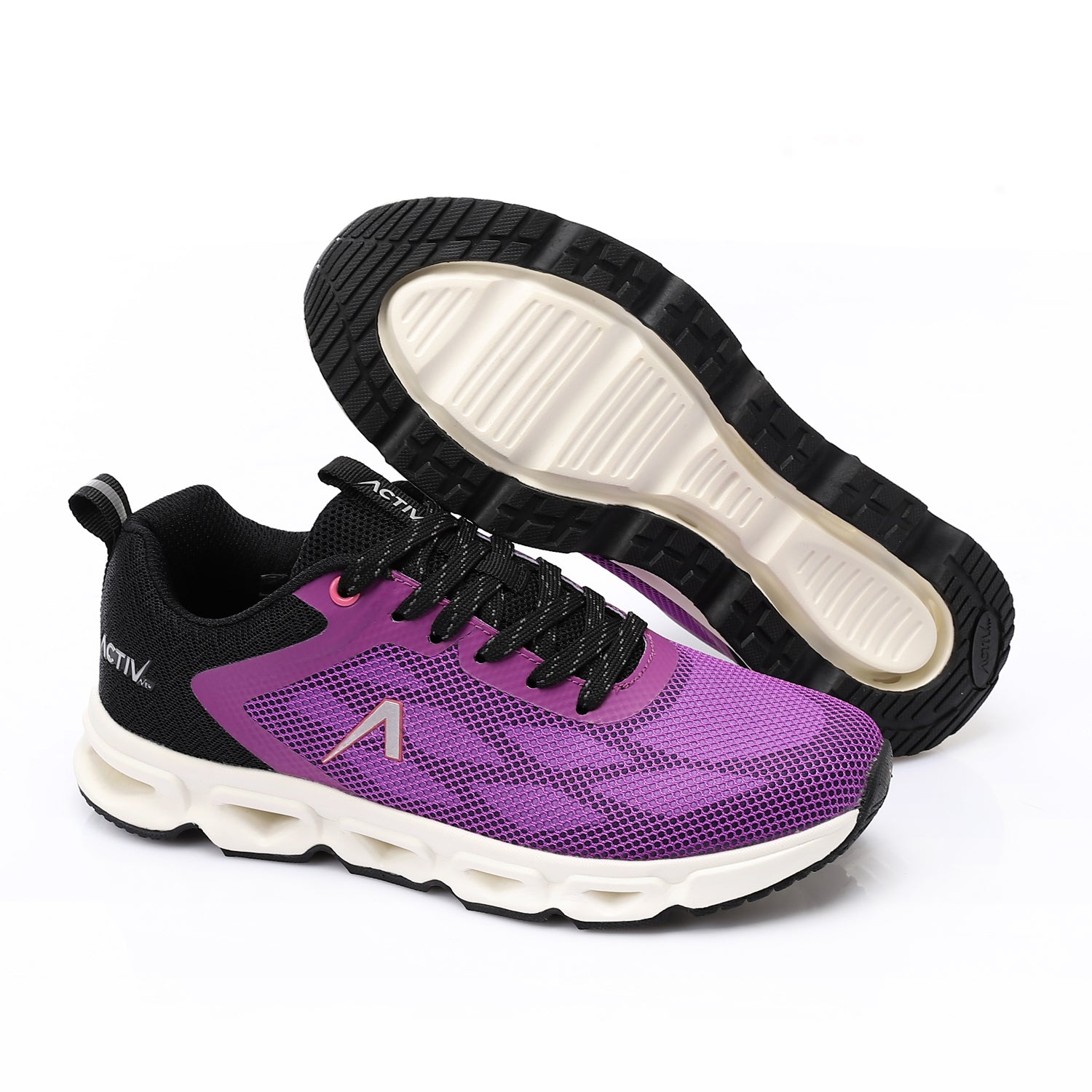 ACTIVNEW MEN'S SHOES - PURP &amp; BLK 