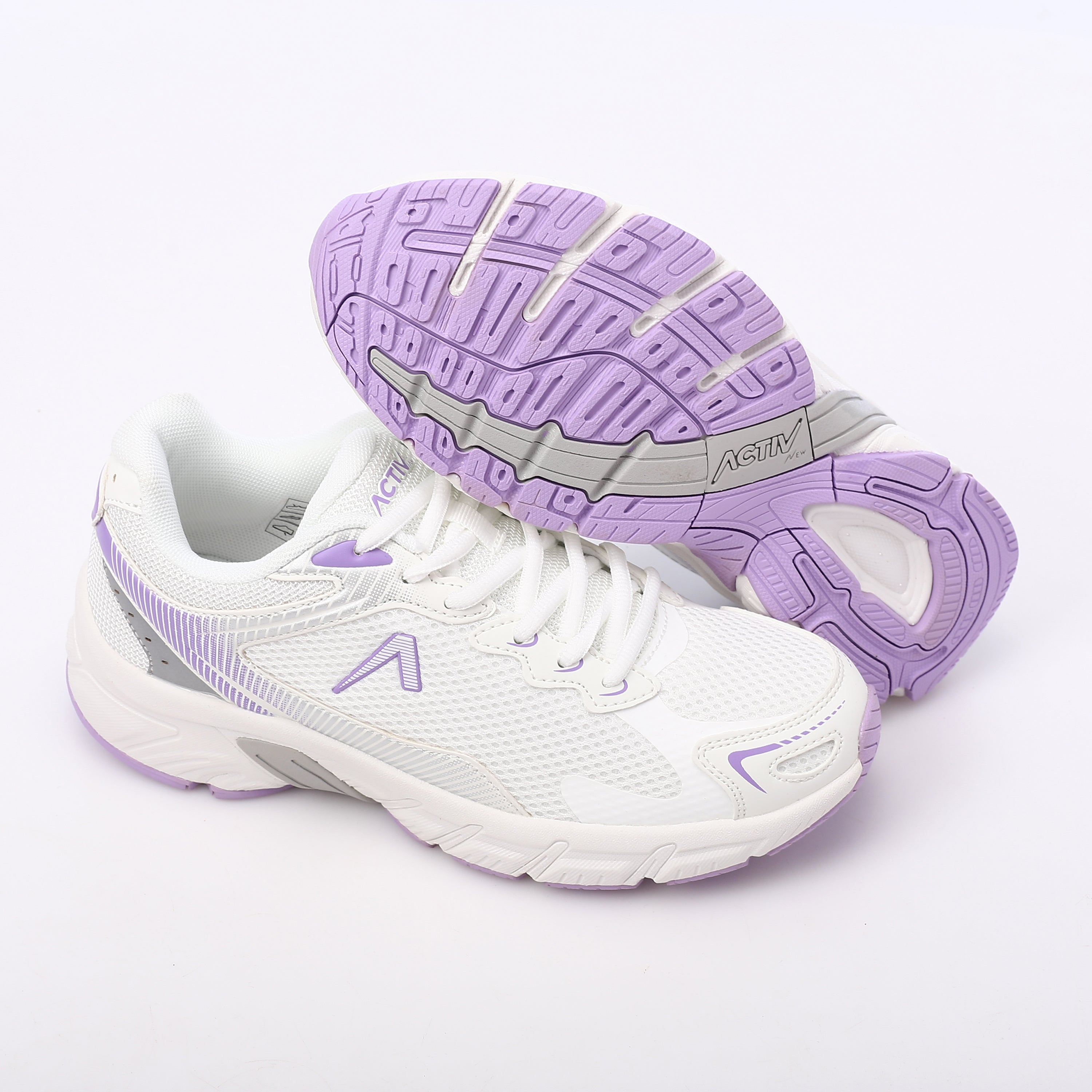ACTIVNEW WOMEN'S SHOES - WHT &amp; PURP 