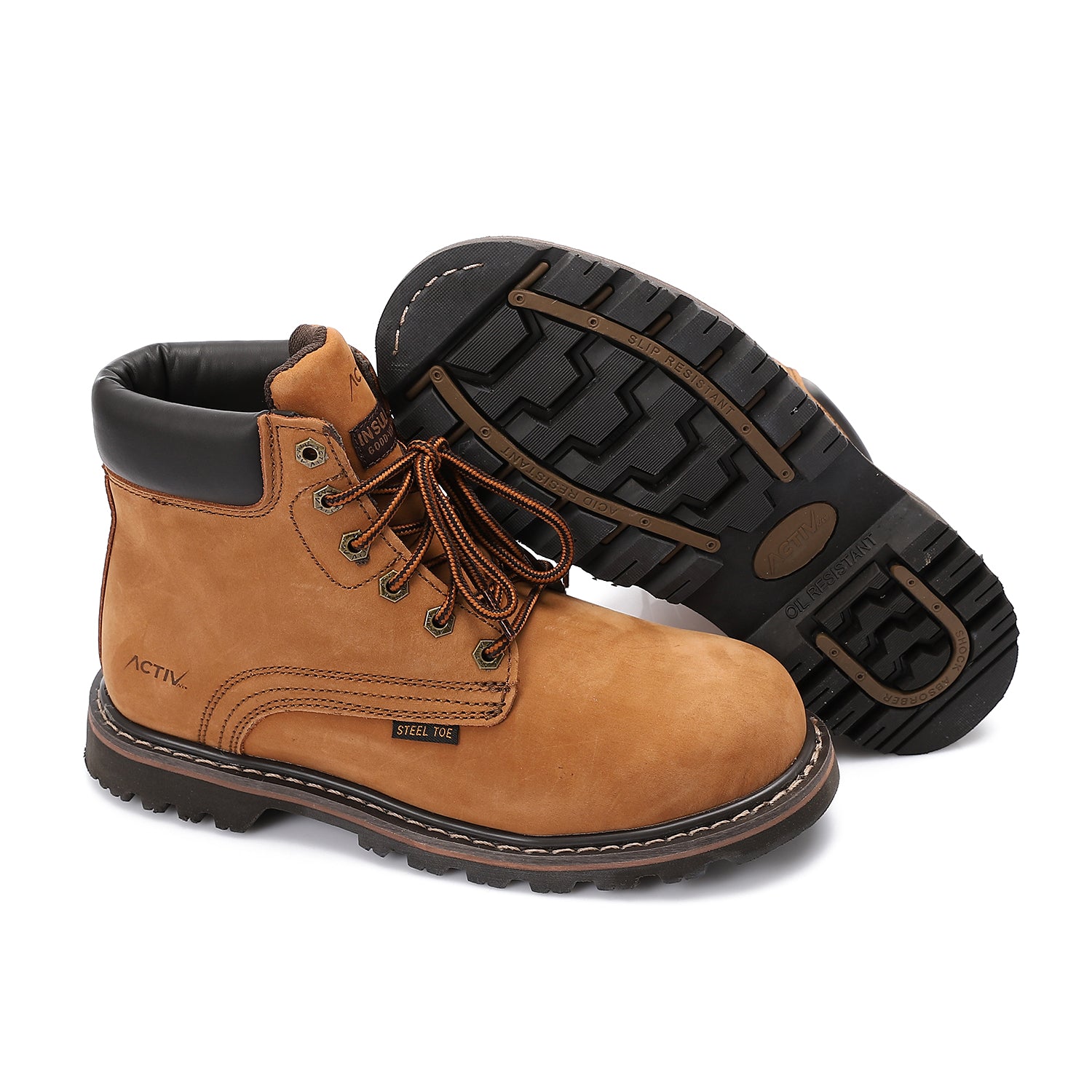 ACTIV SAFETY SHOES - L.BROWN