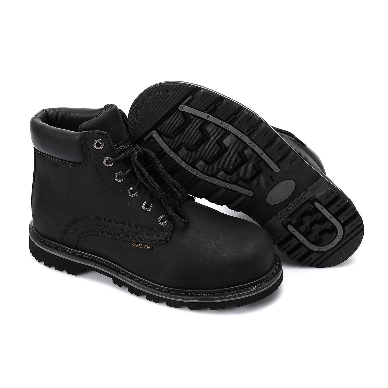 ACTIV SAFETY SHOES - BLACK