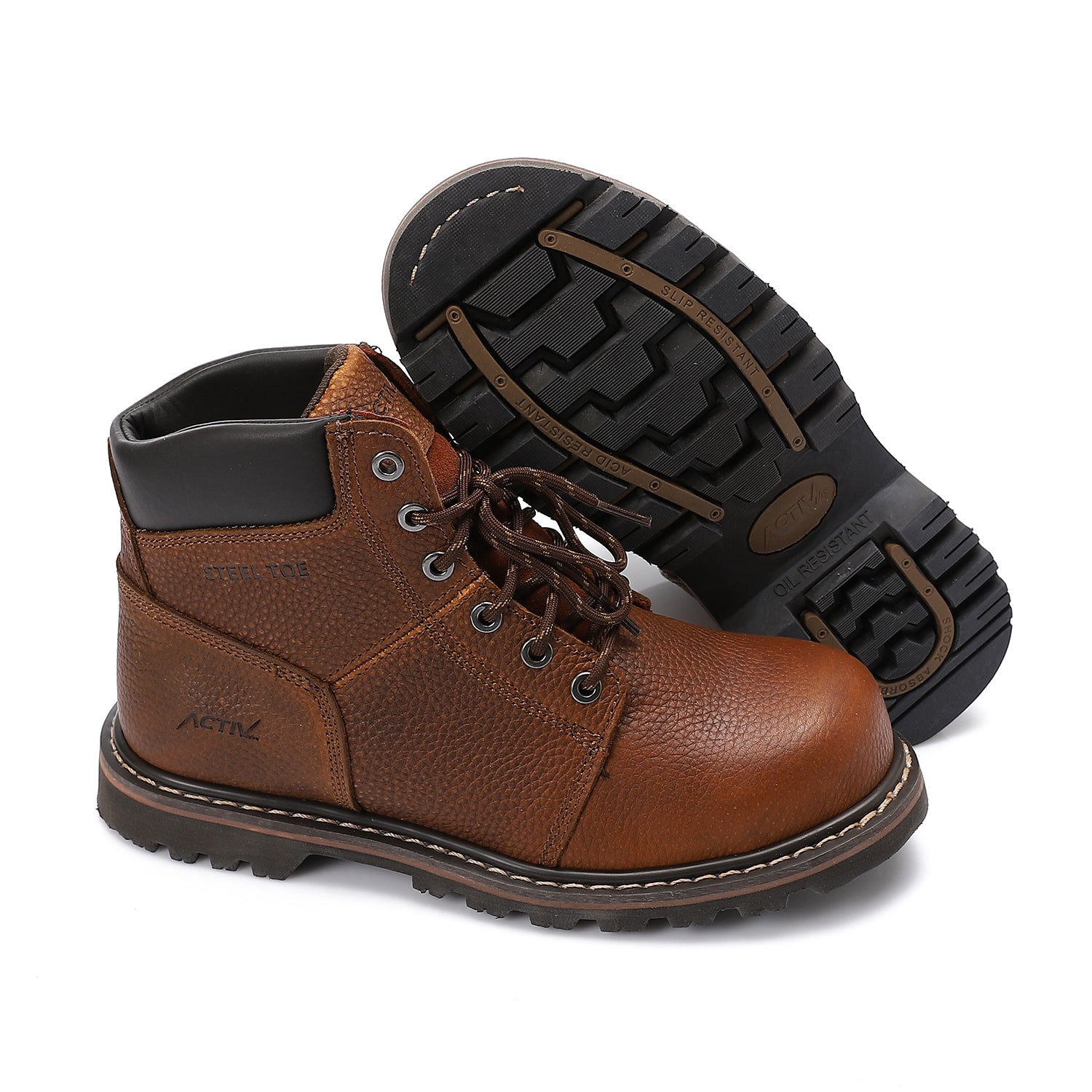 ACTIV SAFETY SHOES - BROWN