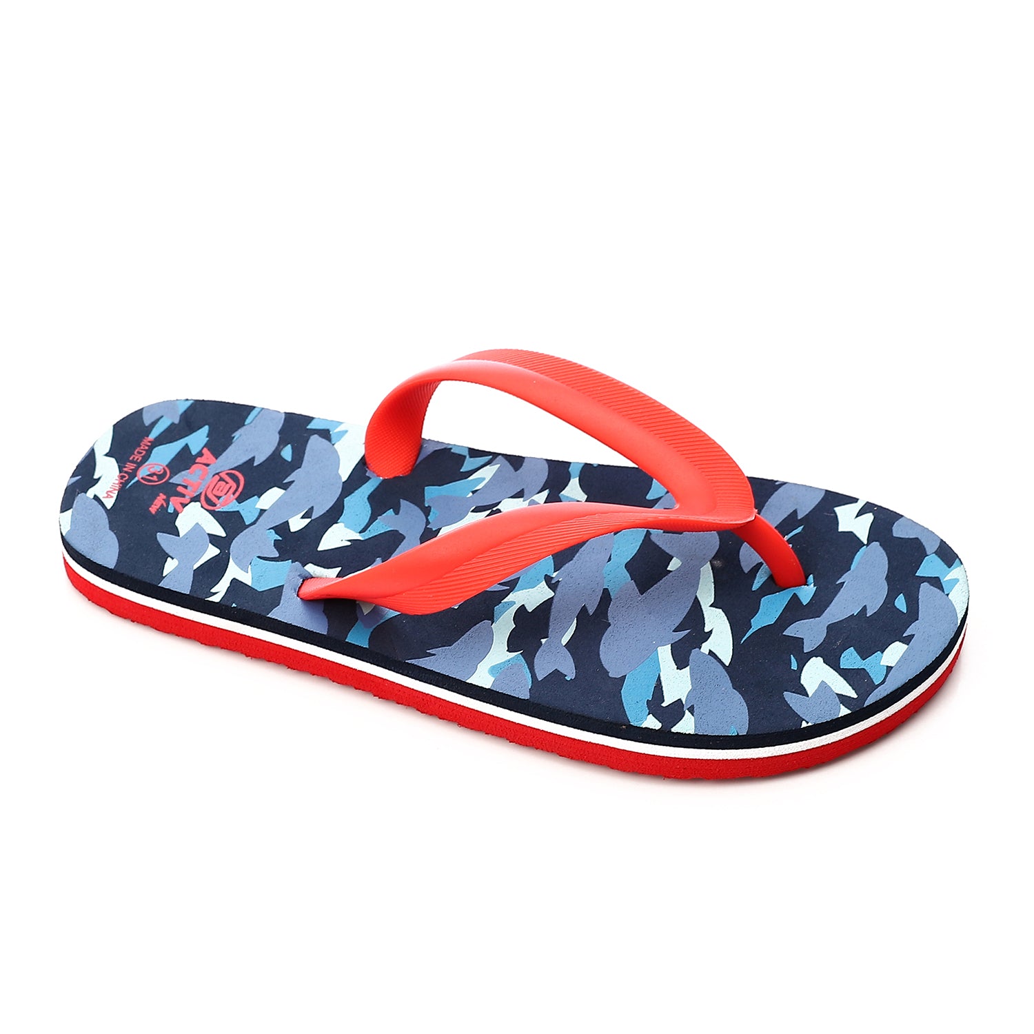 ACTIVNEW KIDS FLIP FLOP - RED & NAVY