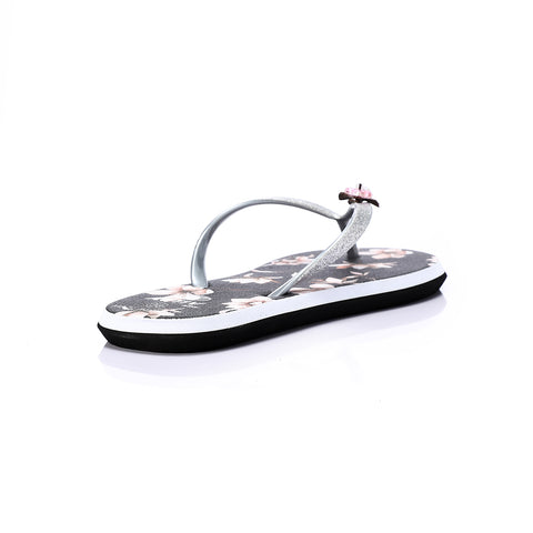 ACTIVNEW WOMEN'S FLIP FLOP - SLVR & BLK