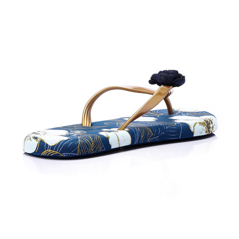 ACTIVNEW WOMEN'S FLIP FLOP - GOLD & NVY