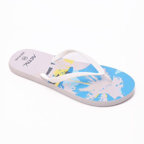 ACTIVNEW MEN'S FLIP FLOP - WHITE