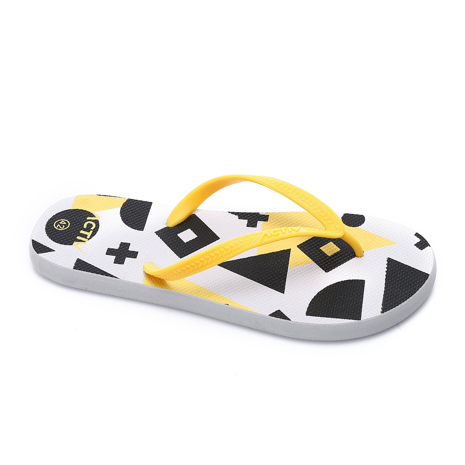ACTIVNEW MEN'S FLIP FLOP - YELW & WHT