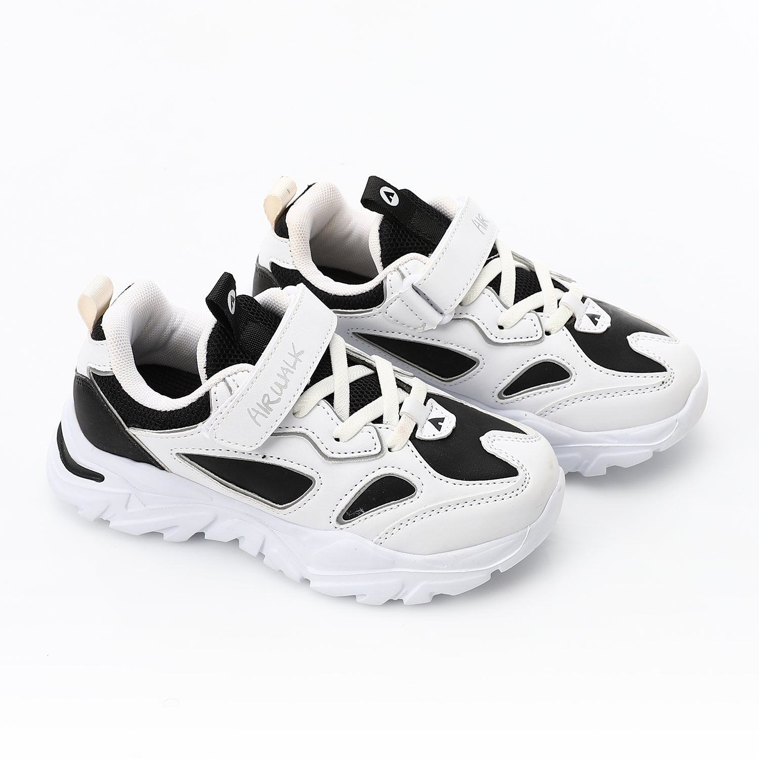AIRWALK FASHION KIDS SHOES - WHIT & BLK
