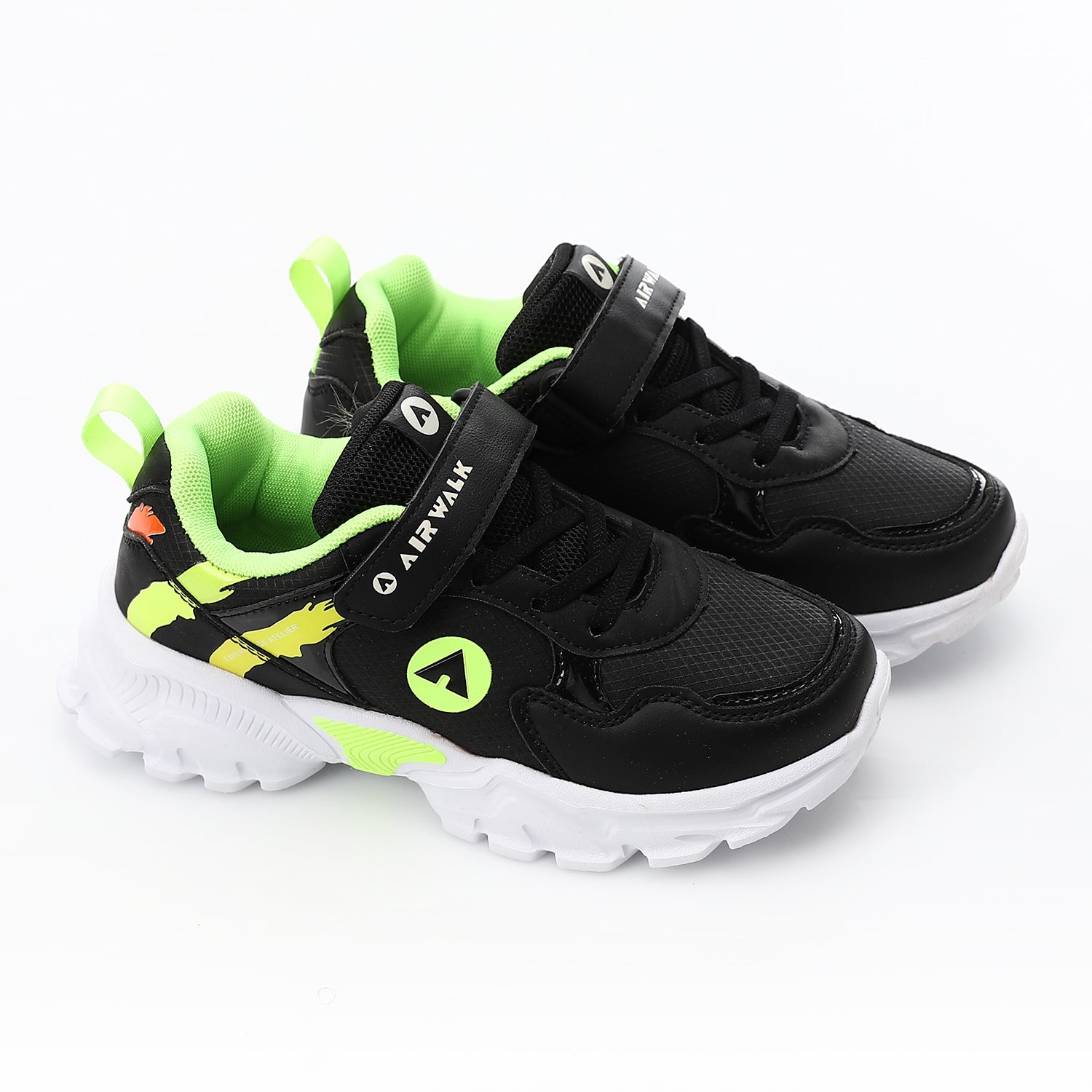 AIRWALK KIDS' VELCRO SHOES - BLACK