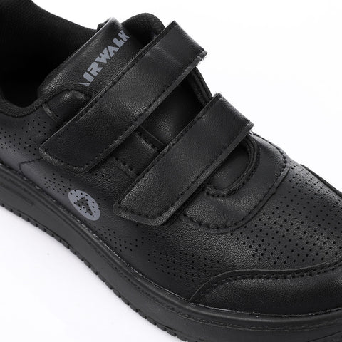 AIRWALK VELCRO KIDS SHOES - BLACK