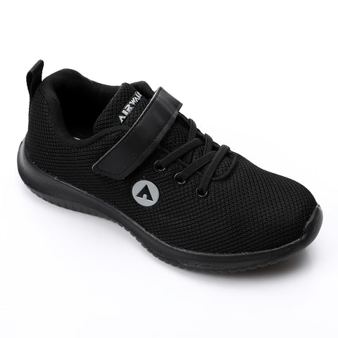 AIRWALK VELCRO KIDS SHOES - BLACK