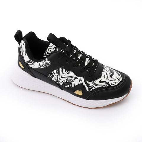 AIRWALK WOMEN'S SHOES - BLK & WHIT