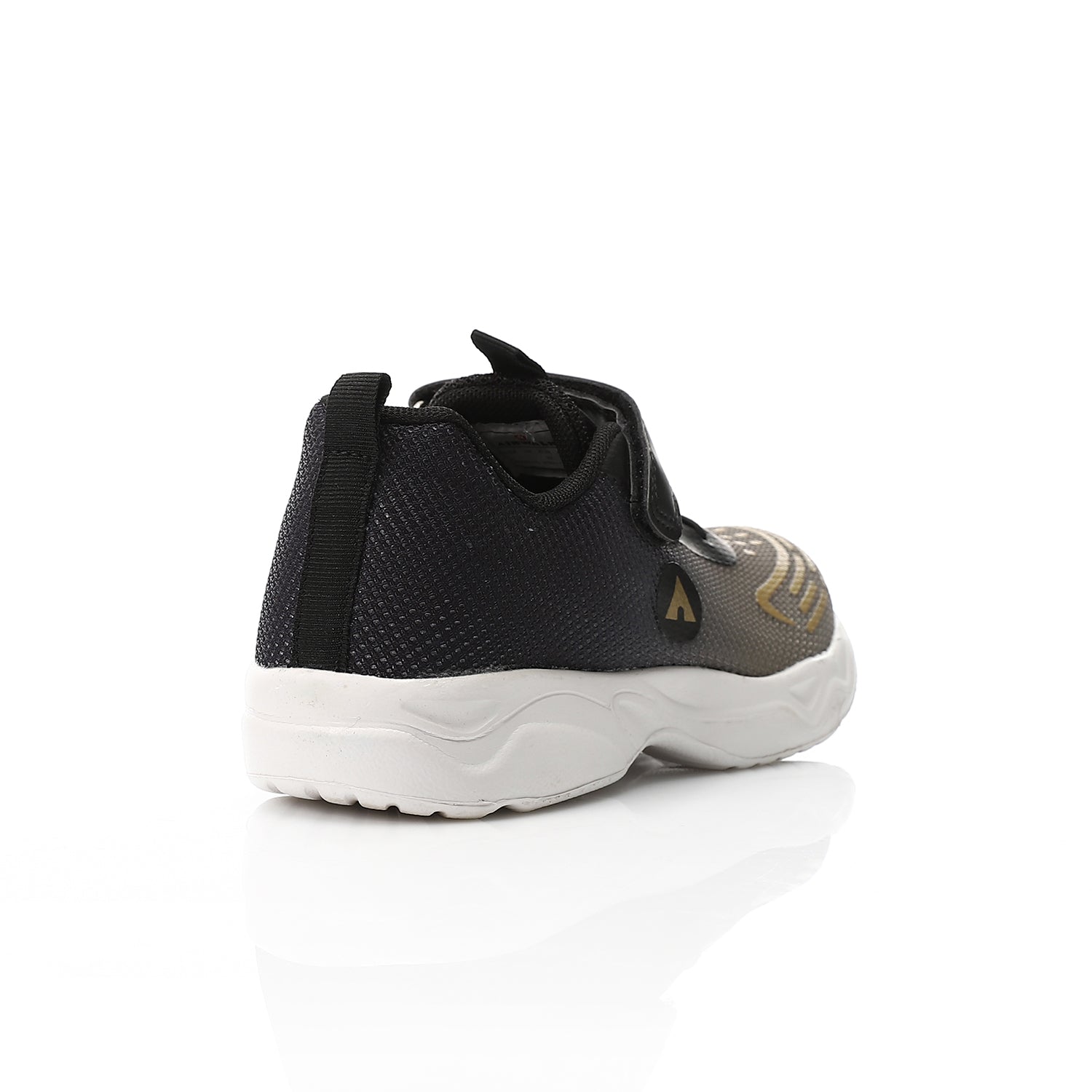 AIRWALK VELCRO KIDS SHOES - BLK & GOLD