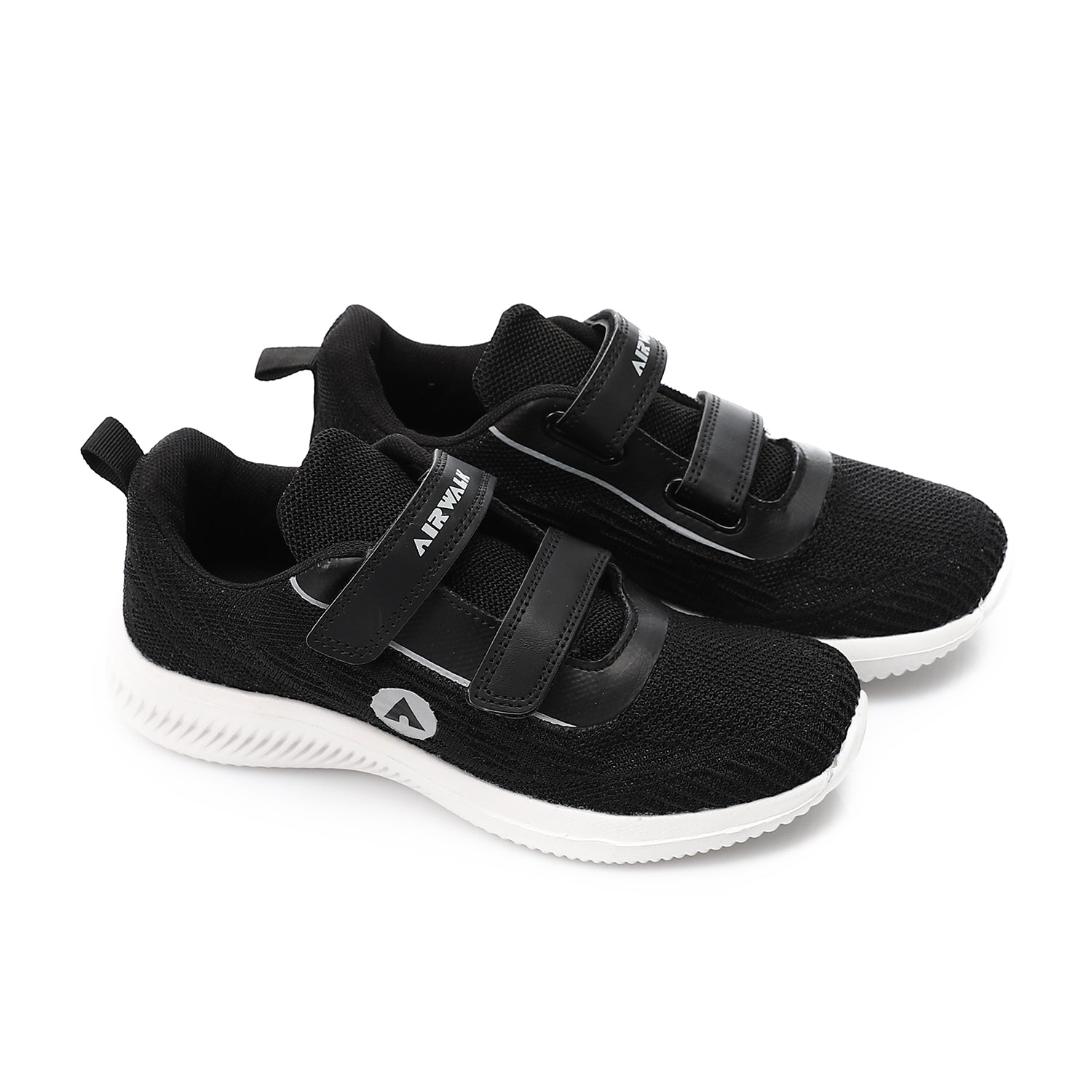 AIRWALK VELCRO KIDS SHOES - BLACK