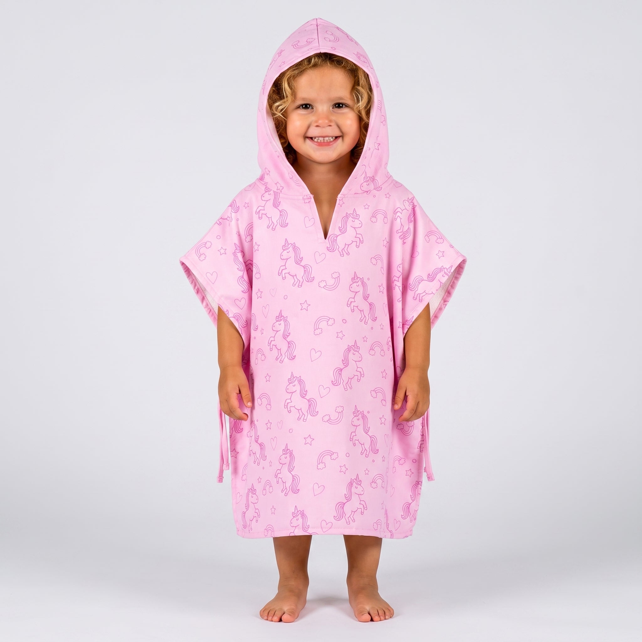 MICROFIBER LIGHTWEIGHT PONCHO - PINK