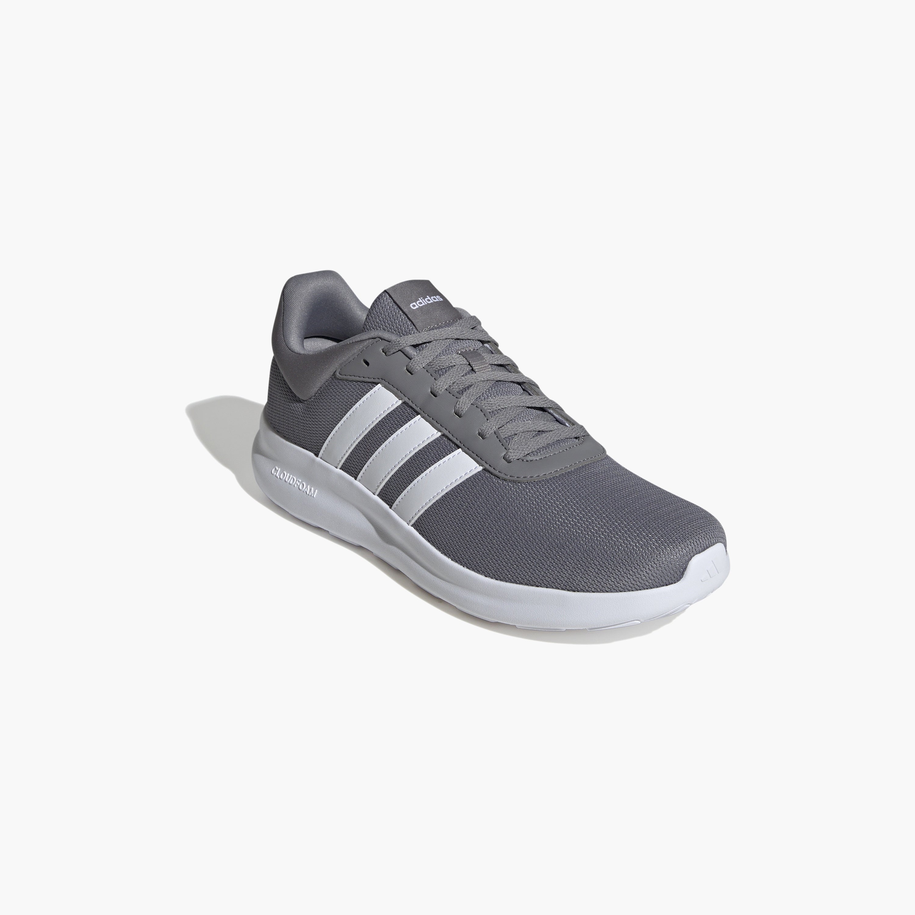 ADIDAS LITE RACER 4.0 SHOES - GREY & WHT