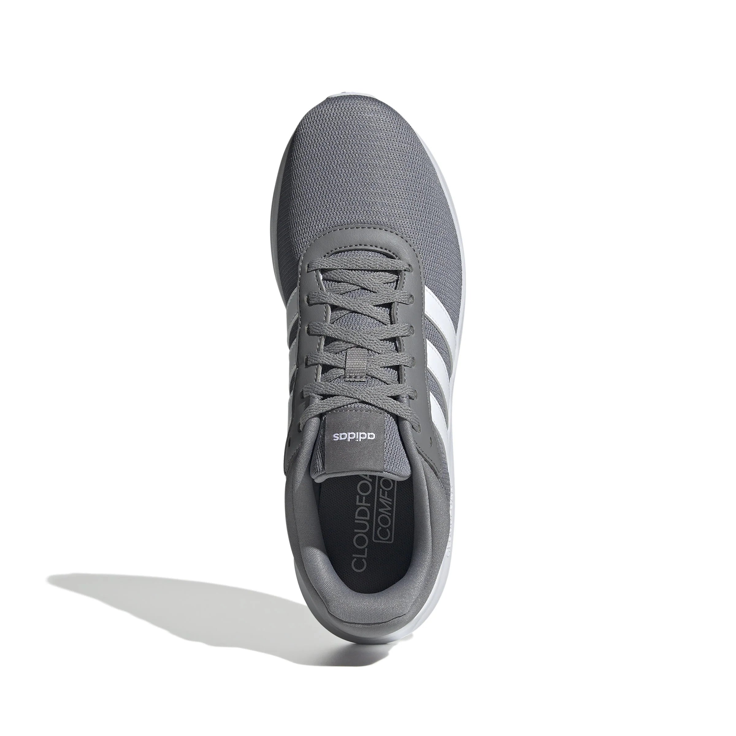 ADIDAS LITE RACER 4.0 SHOES - GREY & WHT