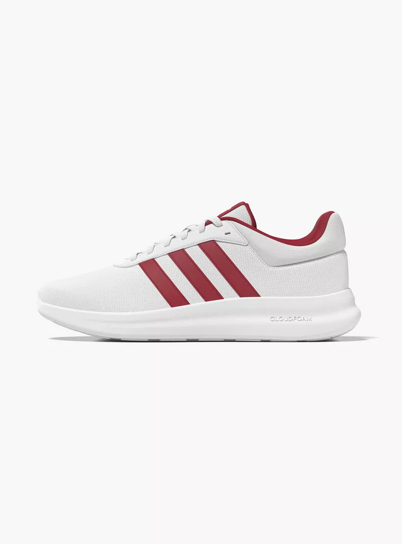 ADIDAS LITE RACER 4.0 SHOES - WHIT & RED