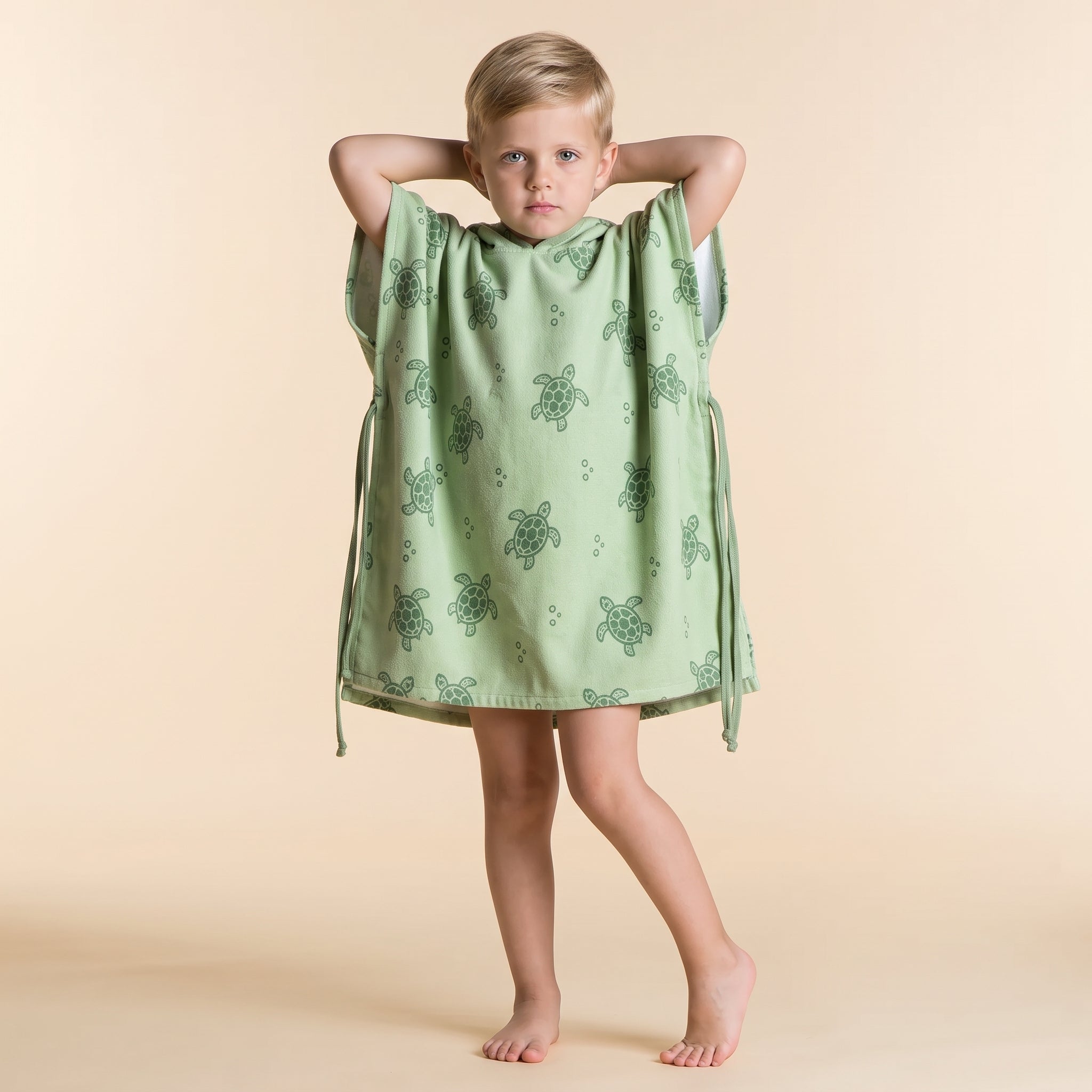 MICROFIBER LIGHTWEIGHT PONCHO - GREEN