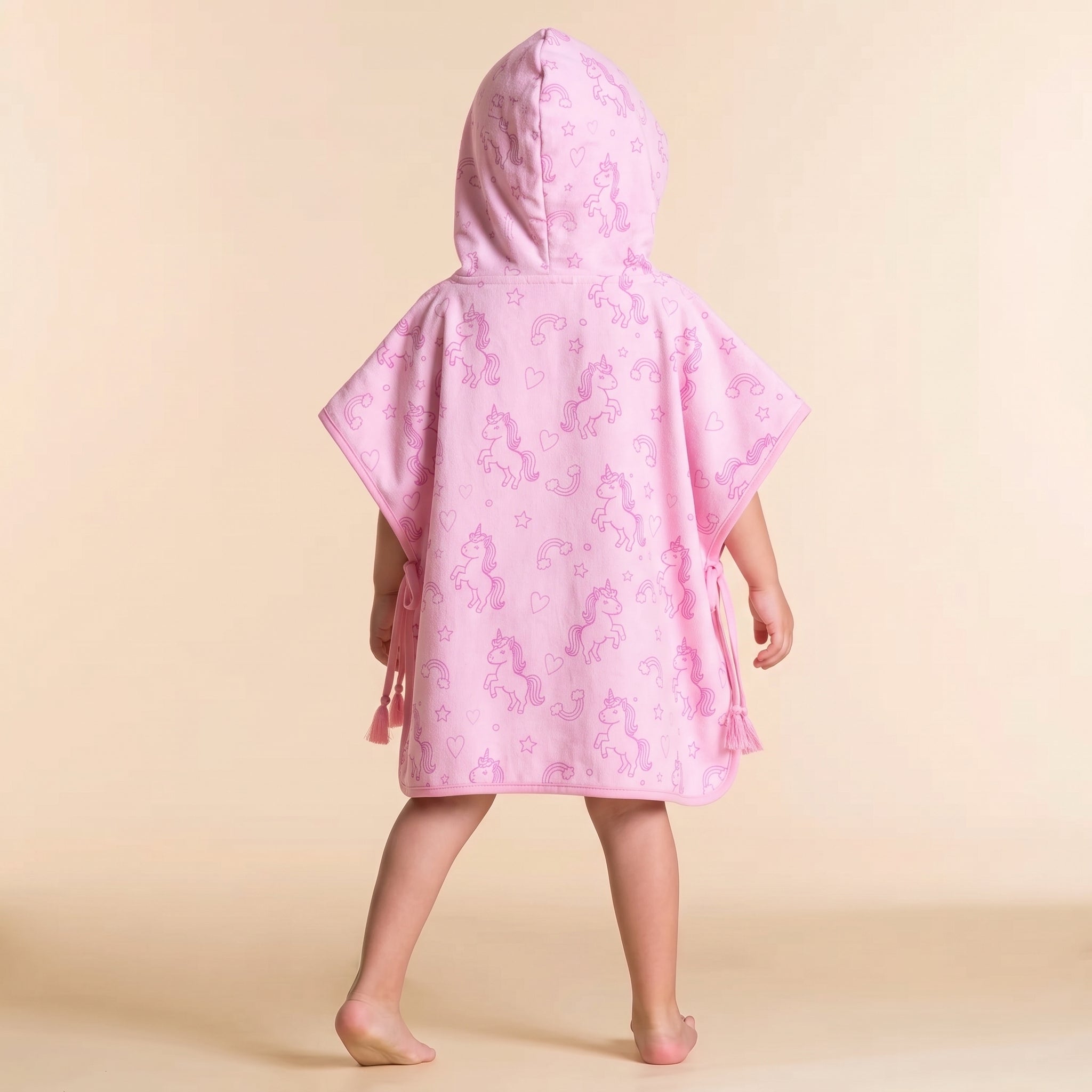 MICROFIBER LIGHTWEIGHT PONCHO - PINK