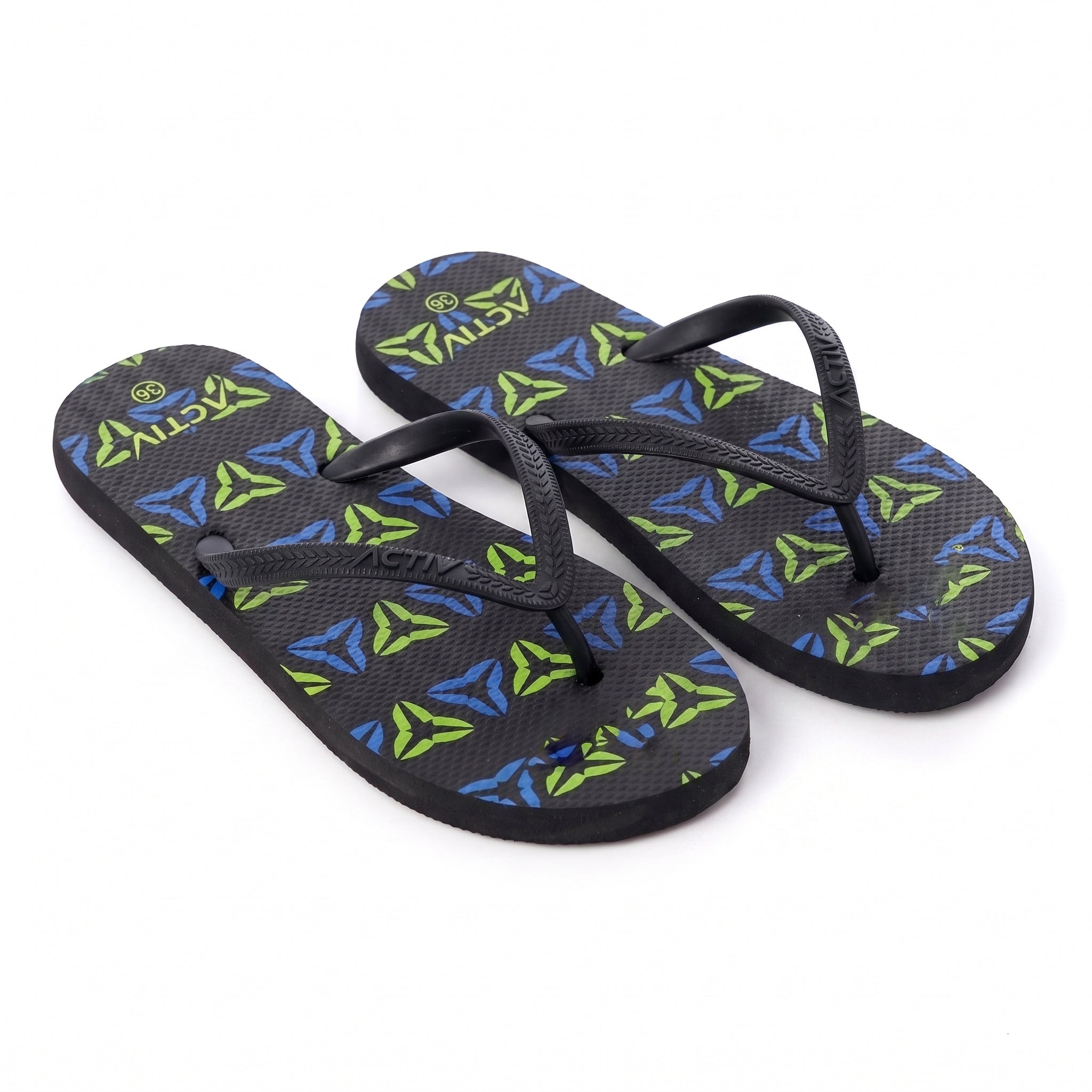 ACTIV MEN'S FLIP-FLOPS - BLACK