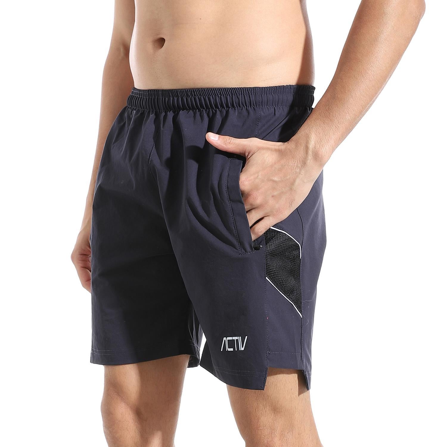 ACTIV MEN'S MESH SPORTS SHORTS - NAVY