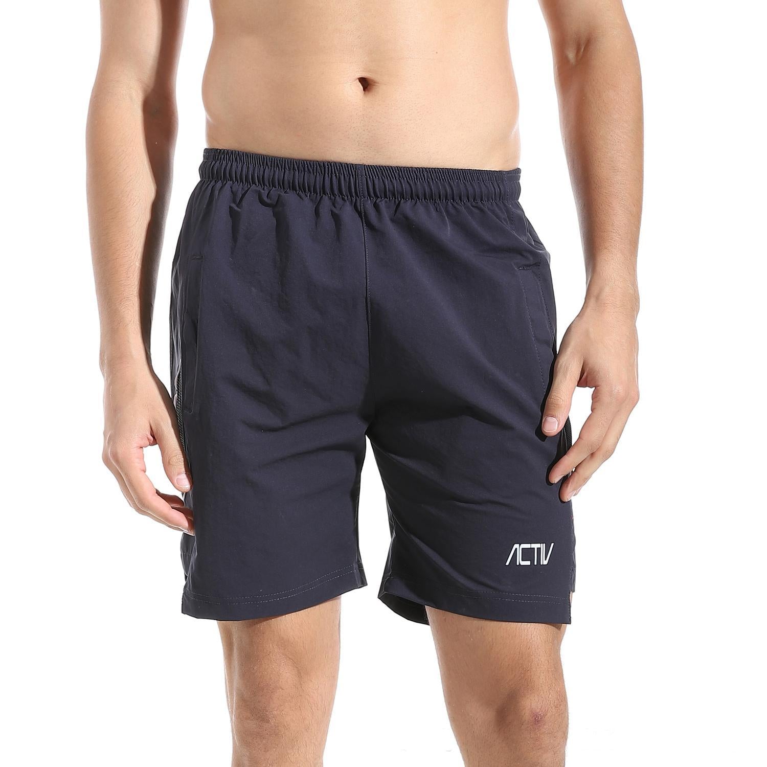 ACTIV MEN'S MESH SPORTS SHORTS - NAVY