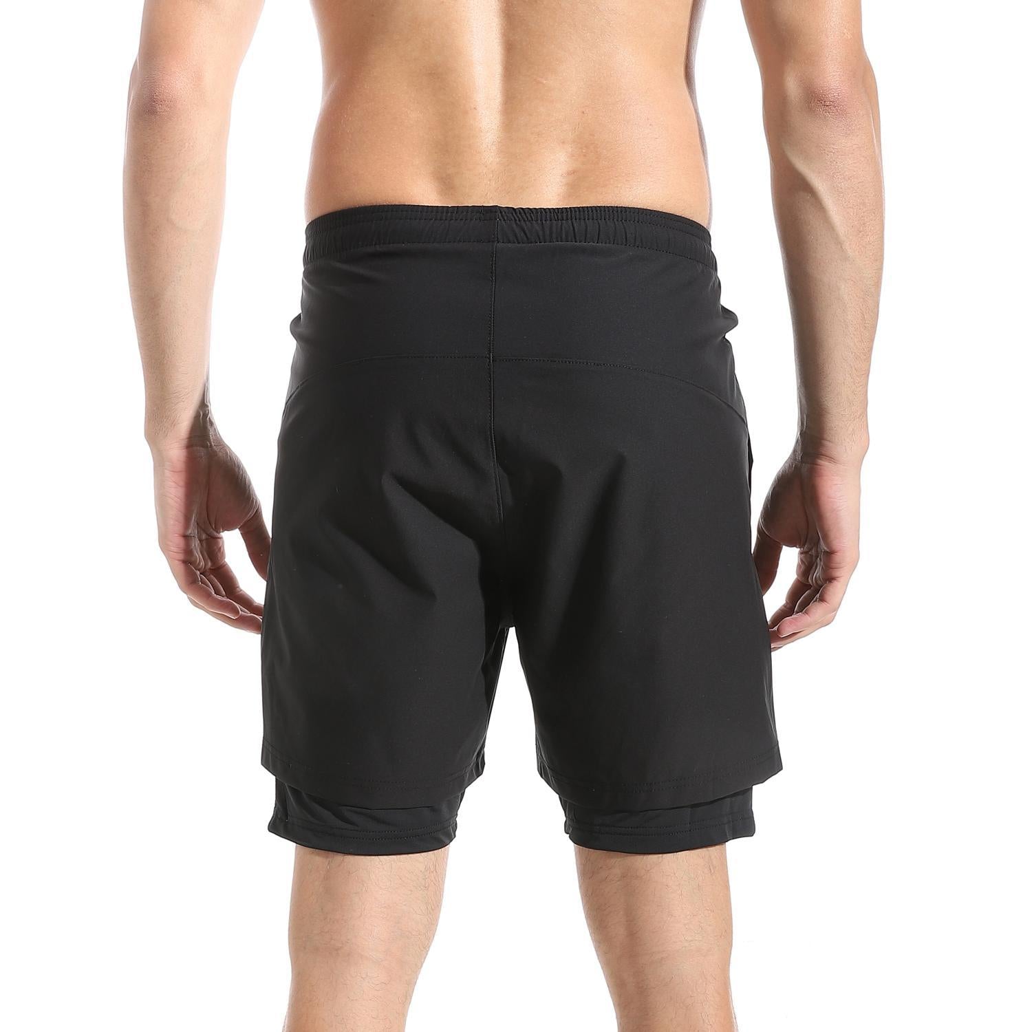 ACTIV MEN'S MESH SPORTS SHORTS - BLACK