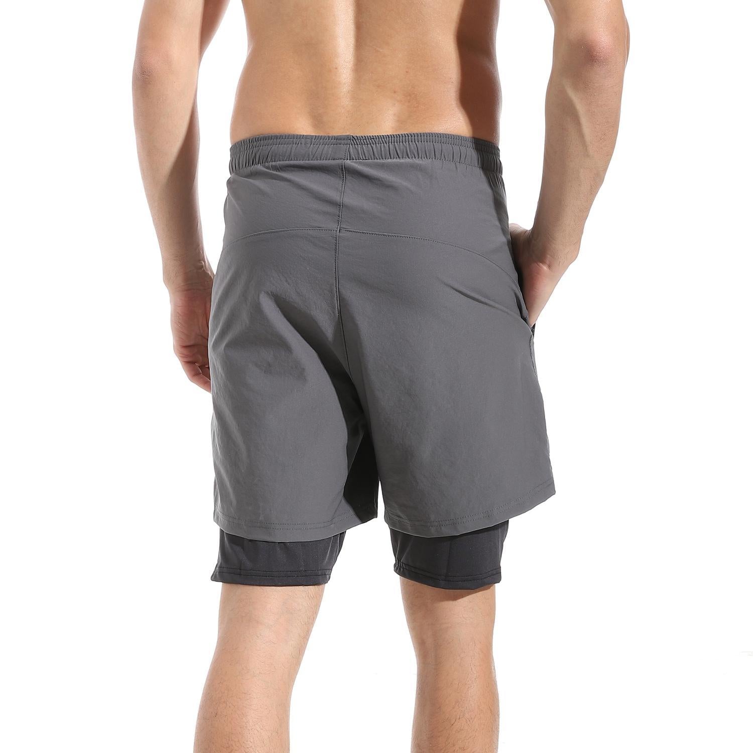 ACTIV MEN'S LEGGINGS SHORTS - D.GRAY