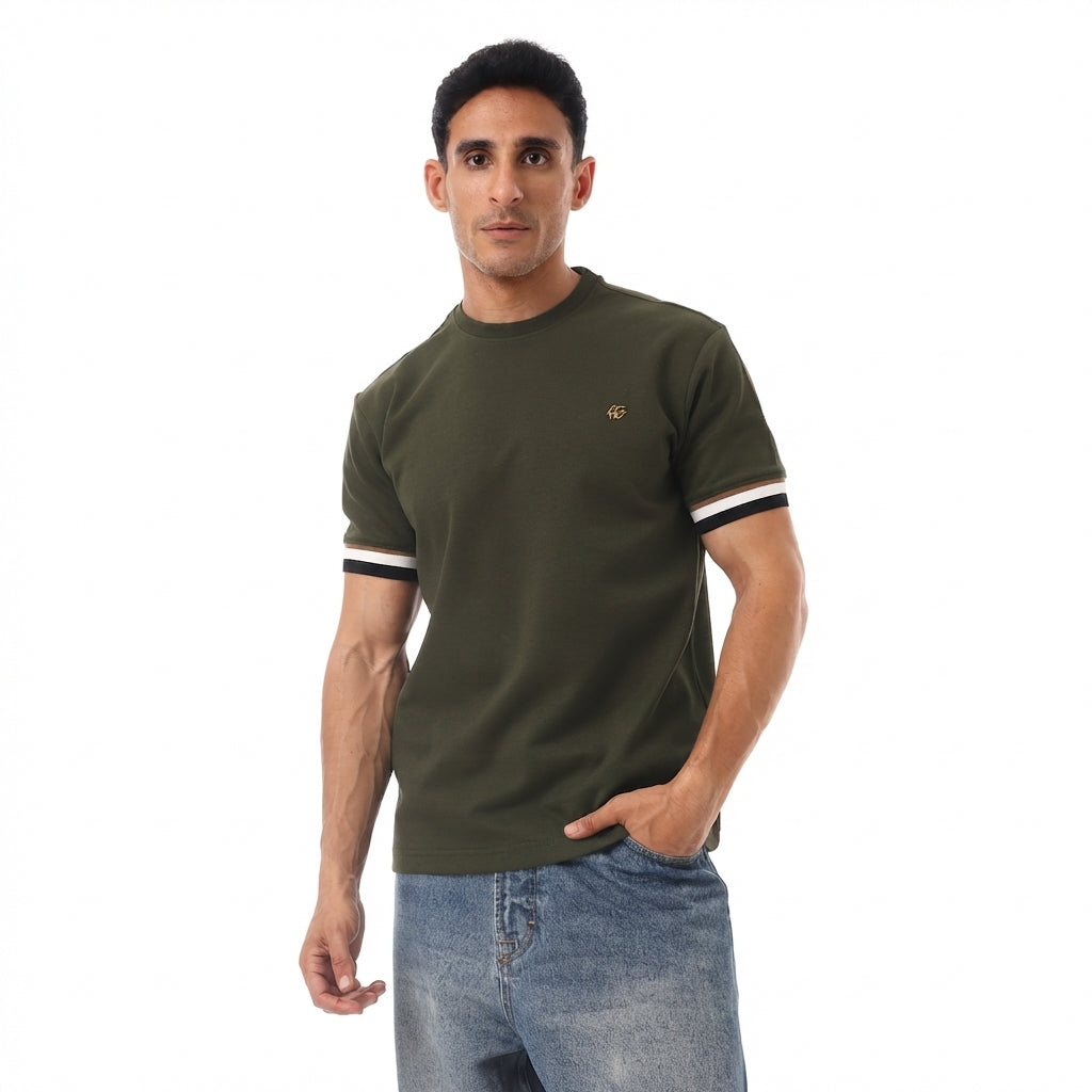 ACTIV MEN'S BASIC T-SHIRT - OLIVE